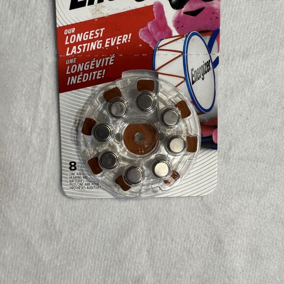 Energizer (8-Pack) Sz 312 Made in USA (8) Hearing Aid Batteries NEW - Picture 3 of 5